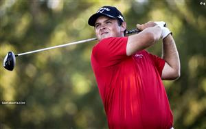 Patrick Reed takes a mighty swing